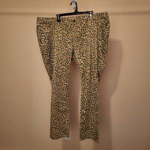 Plus Size 20 Leopard Print Pants